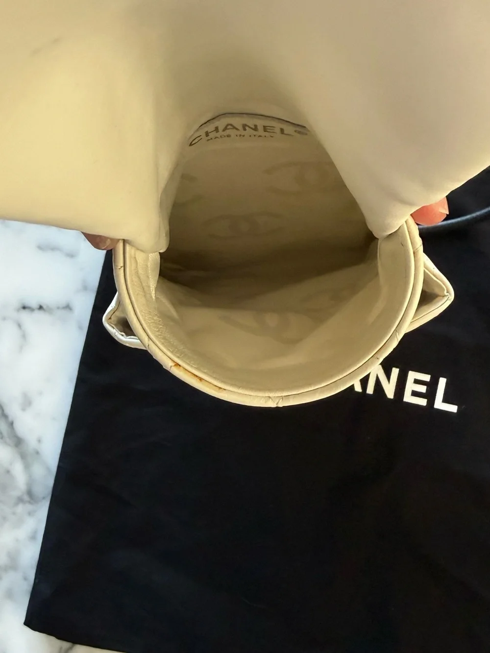 CHANEL Ligne Cambon Crossbody Bag
